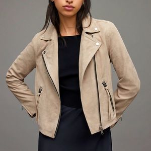 All Saints Suede Darby Biker Jacket